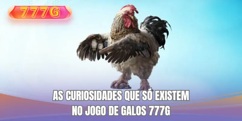 As curiosidades que só existem no jogo de galos 777G