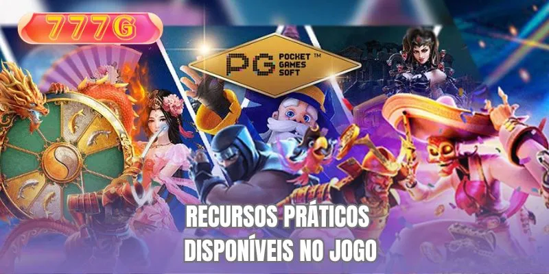 Recursos práticos disponíveis no jogo