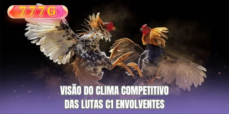 Visão geral da fascinante atmosfera das briga de galos C1